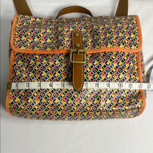 Fossil Orange and Brown Backpack with Timeless Appeal - Picture 5 of 8